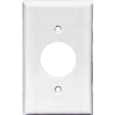 EATON WIRING DEVICES Wallplate, 412 in L, 234 in W, 1 Gang, Polycarbonate, White, HighGloss PJ7W